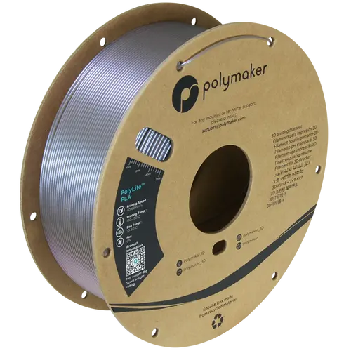 Polymaker PolyLite Starlight PLA Mercury 1kg 1.75mm Filament